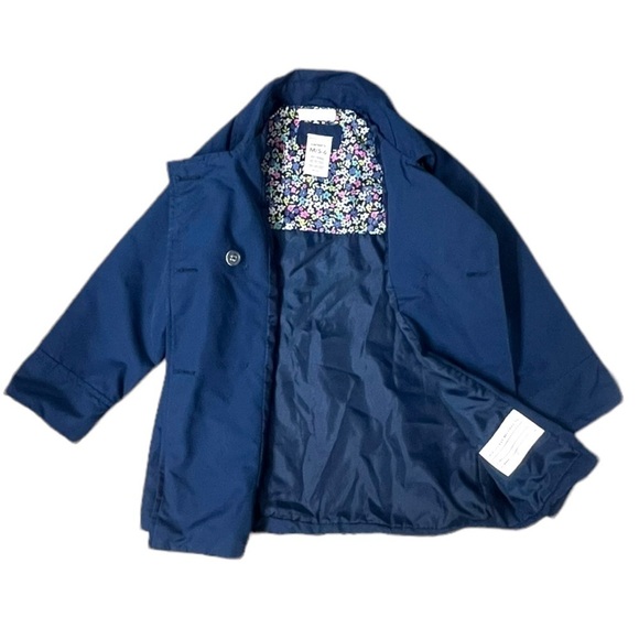 Carter’s Blue Pea Coat - Size M (5/6) - Picture 8 of 9